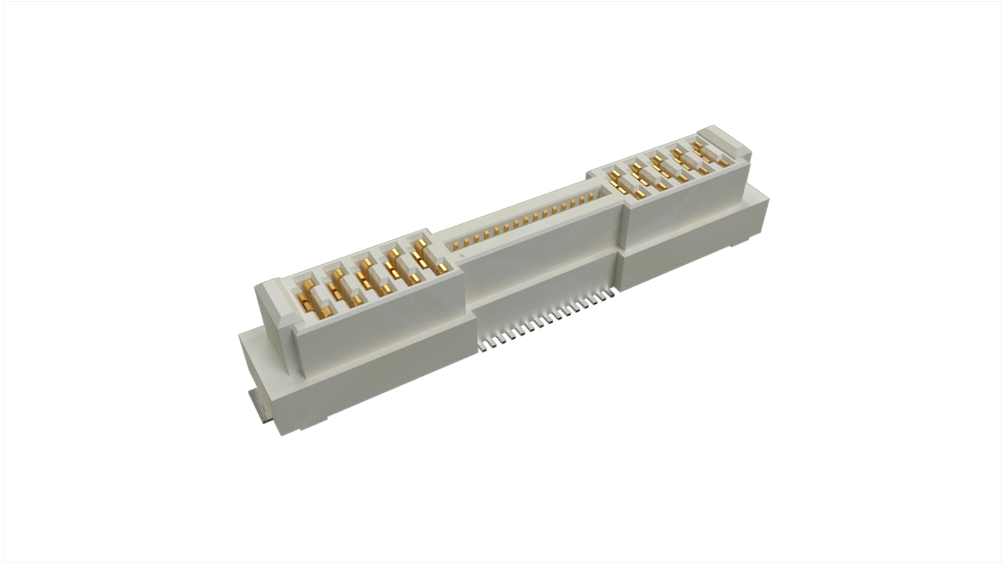 Amphenol ICC ComboStak Series Vertical Surface Mount PCB Socket, 40-Contact, 2-Row, Solder Termination