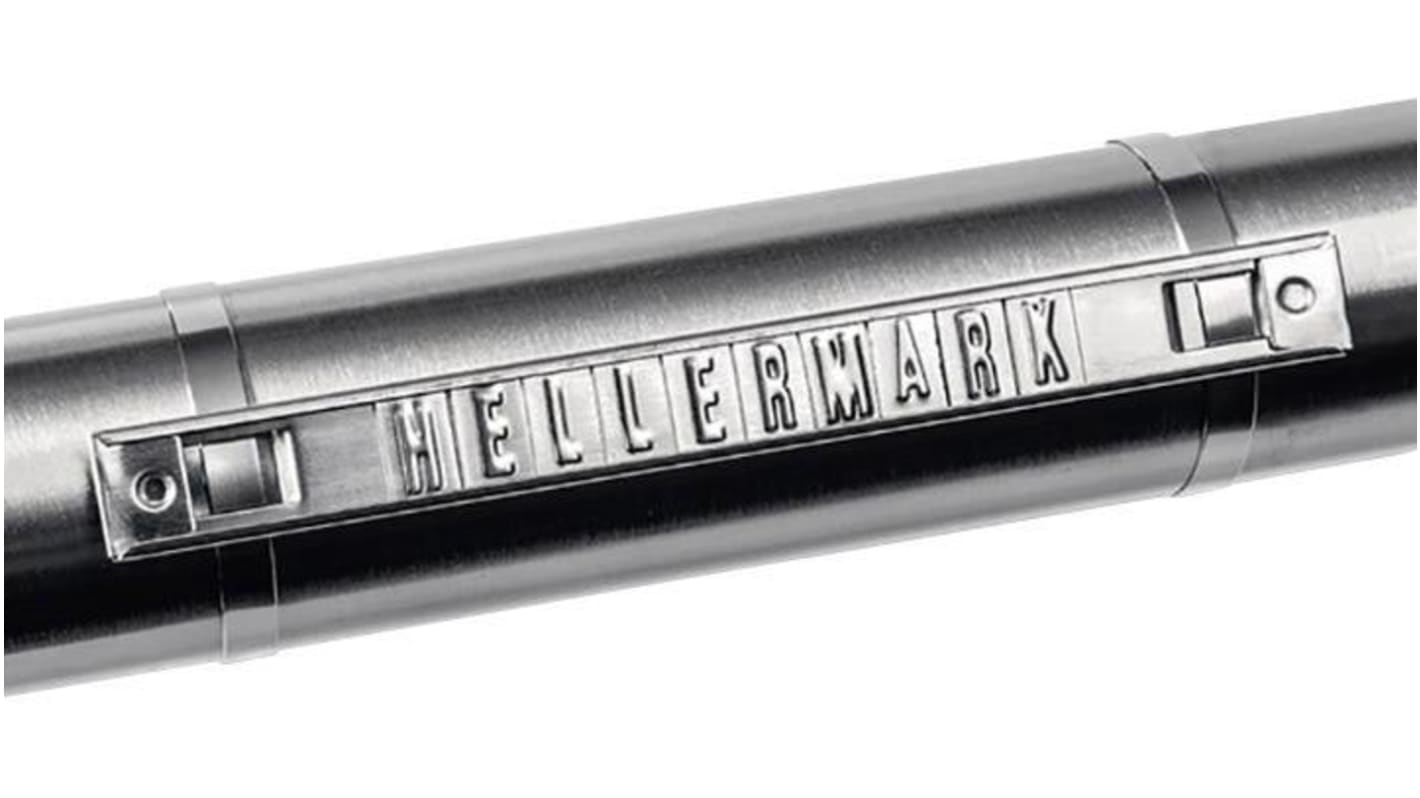 HellermannTyton SSM MBT Metal Ties Cable Marker, Metallic, Pre-printed "A"