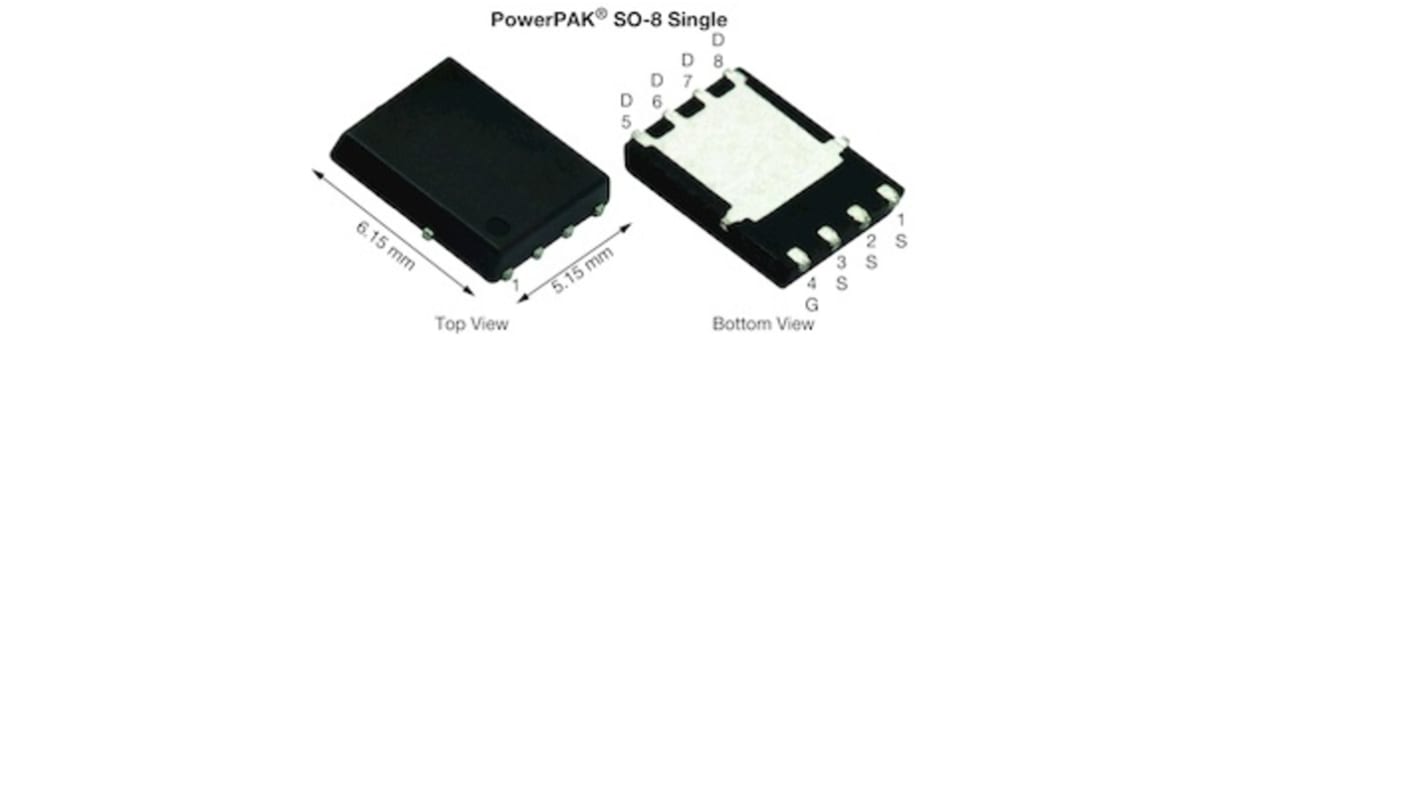 N-Channel MOSFET, 4-Pin PowerPAK 8 x 8L Vishay SIR122LDP-T1-RE3