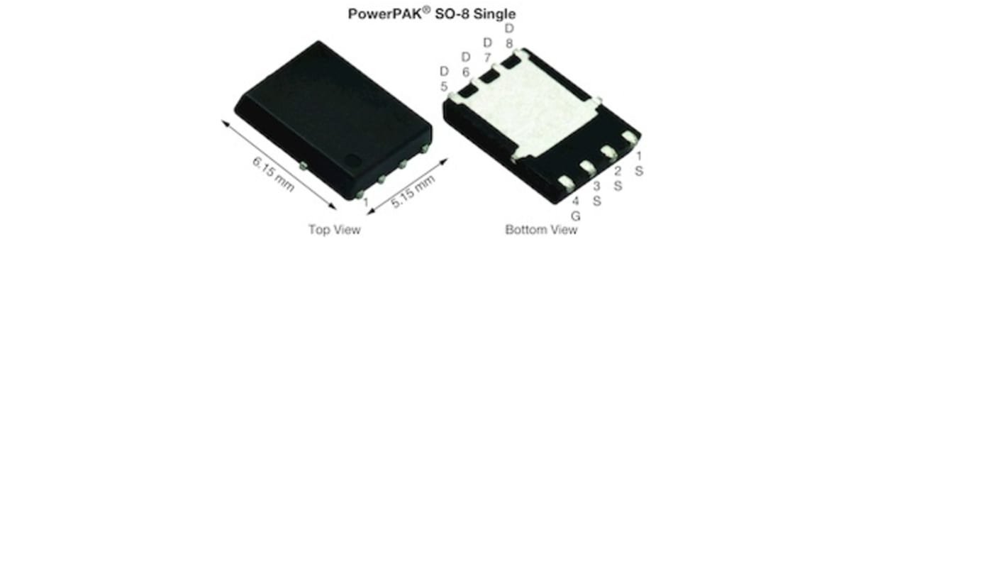 N-Channel MOSFET, 59.7 A, 150 V, 8-Pin PowerPAK SO-8 Vishay SIR572DP-T1-RE3