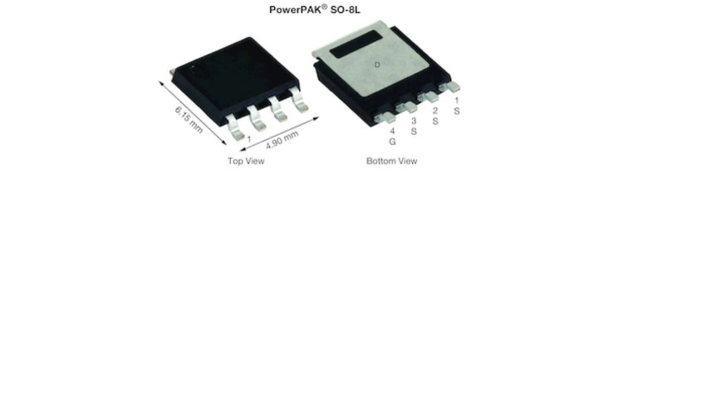 MOSFET Vishay SQJ123ELP-T1_GE3, VDSS 12 V, ID 137 A., POWERPAK 8 x 8L de 4 pines