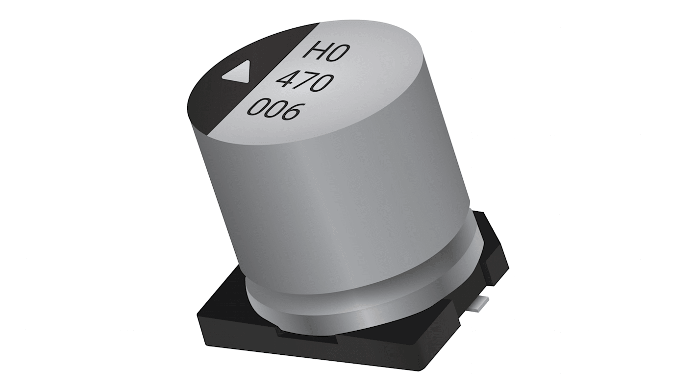 KYOCERA AVX, SMD Aluminium-Elektrolyt Kondensator 330μF / 25V dc, Ø 10mm x 10.5mm, bis 125°C