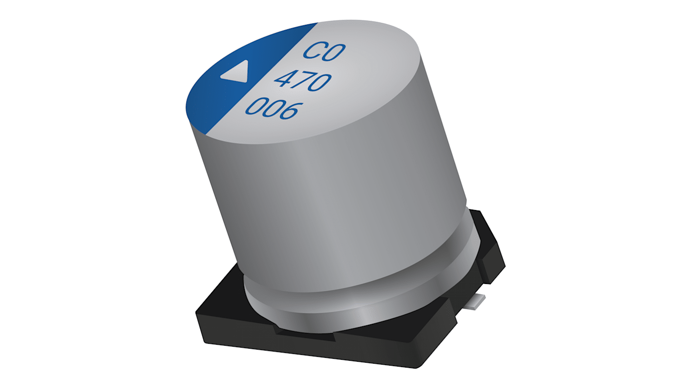 KYOCERA AVX, SMD Hybrid  Alu Kondensator, Elko 220μF / 25V dc, Ø 8mm x 11.5mm, bis 125°C