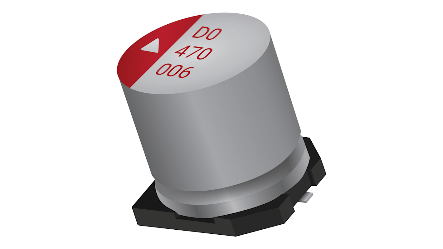 Condensatore KYOCERA AVX, 100μF, 63V cc, +105°C, SMD