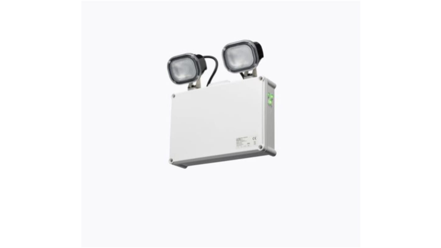 Lampada di emergenza LED Knightsbridge, L. 301 mm, 2 x 3 W, autonomia 3h