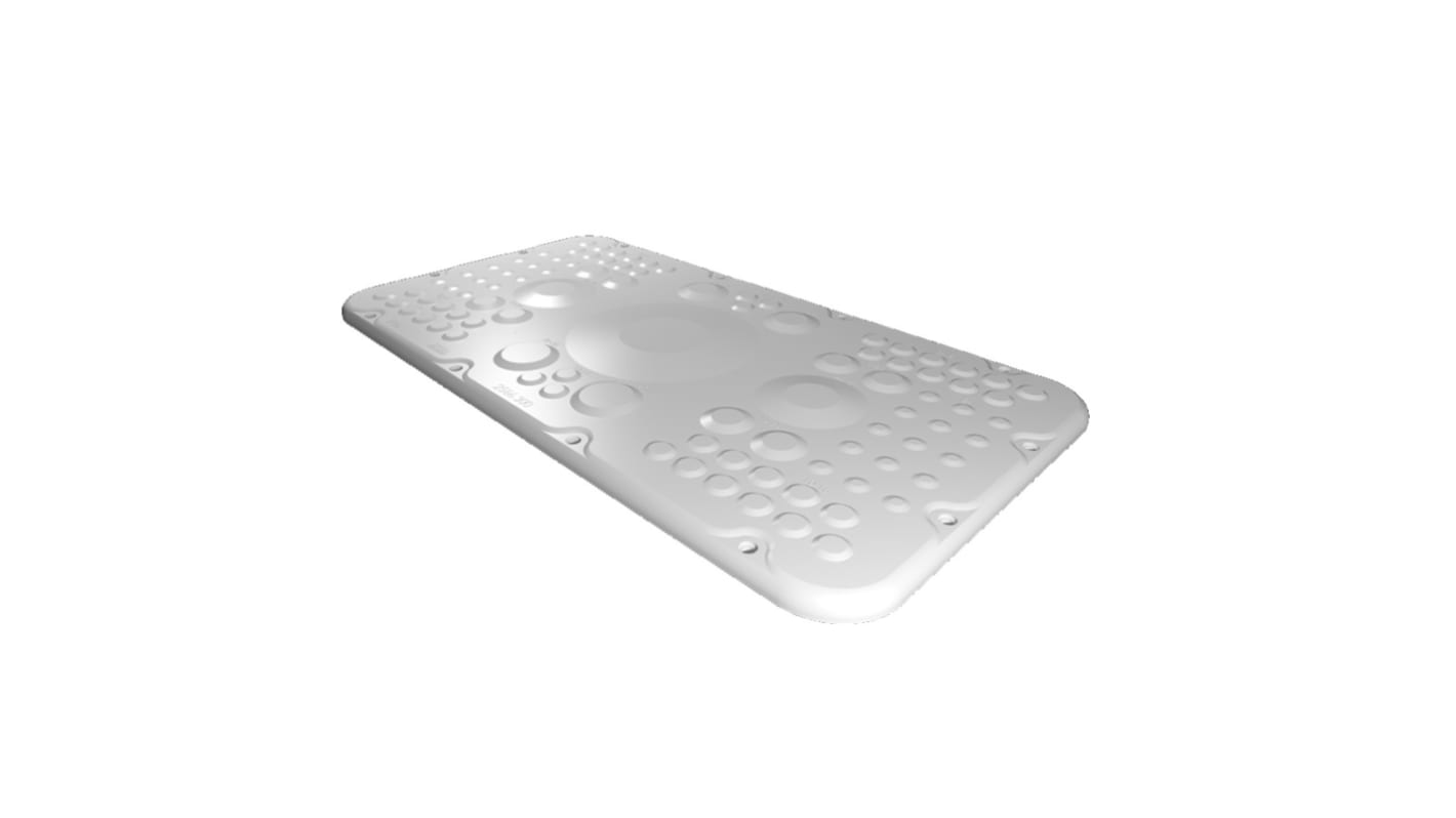 Rittal SZ Series RAL 7035 Plastic Gland Plate, 421mm W for Use with AX