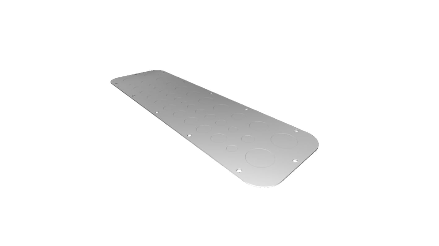 Rittal SZ Series RAL 7035 Sheet Steel Gland Plate, 149mm H, 534mm W for Use with AX