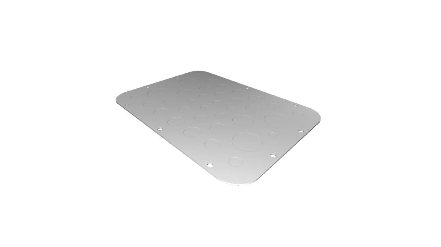 Rittal SZ Series RAL 7035 Sheet Steel Gland Plate, 301mm W for Use with AX