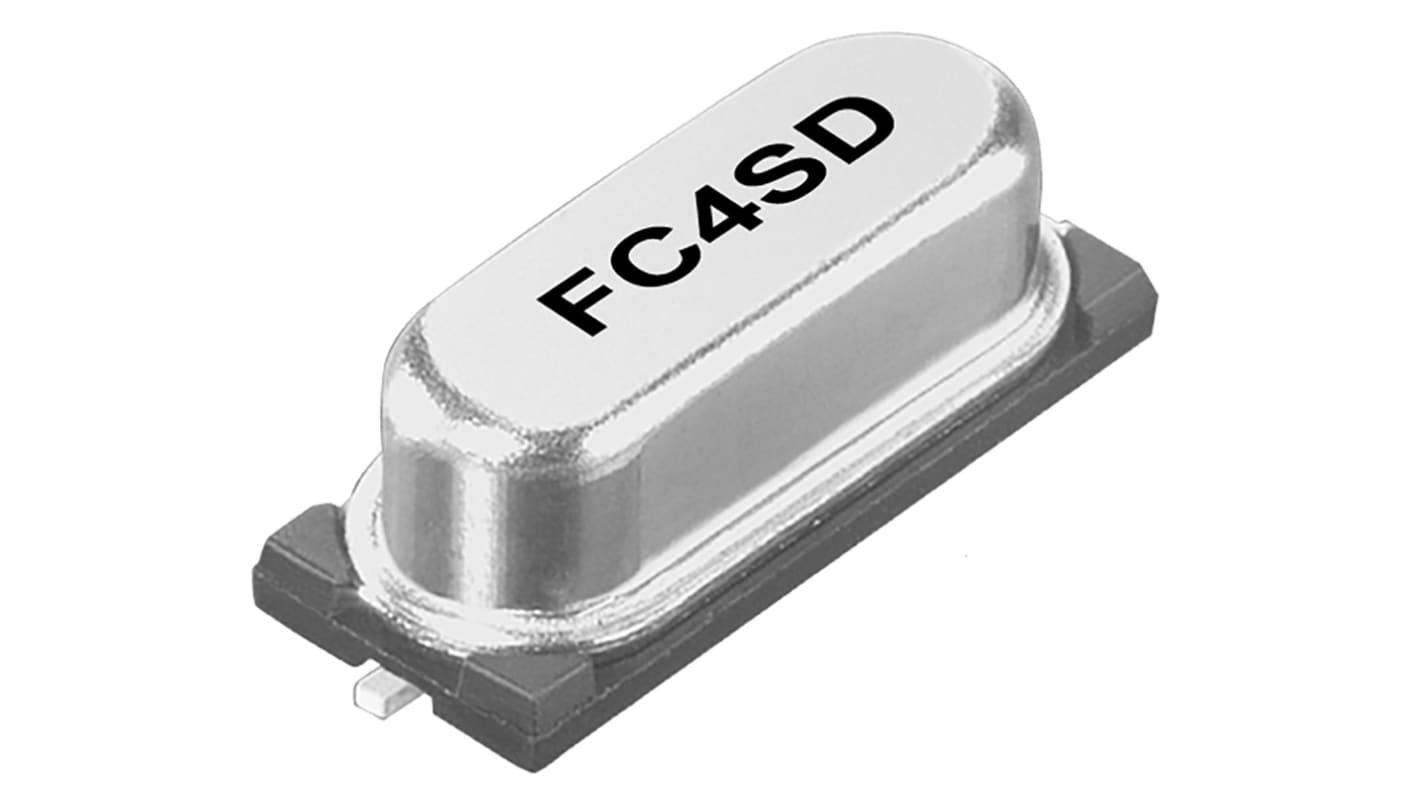 FC4SDCBMF4.0-T1, Krystal, 4MHz, ±30ppm, 2 ben, SMD, 13.5 x 5.0 x 4.5mm