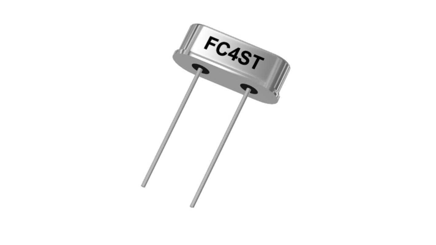 Unidad de cristal 11.0592MHZ, ±30ppm, HC-49-SLF, 2-Pin, 11.35 x 4.64 x 3.6mm