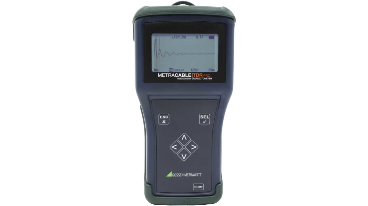 TDR Gossen Metrawatt M281A-METRACABLE TDR Pro - Resektometer Time Domaine, 14000m max, interfaccia Bluetooth