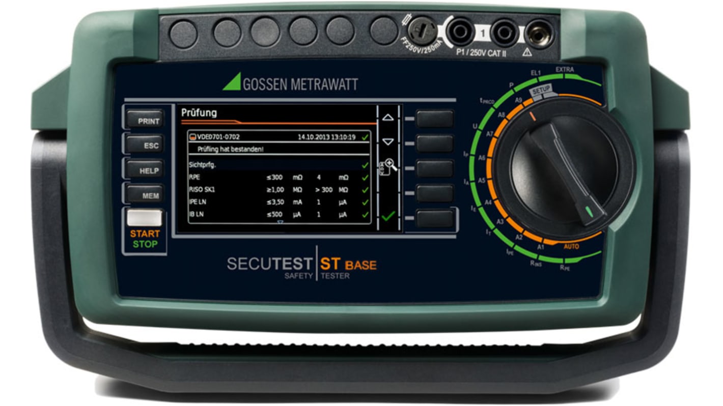 Gossen Metrawatt SECUTEST ST PRO-KOMFORT Gerätetester, Prüfung Automatik, Manuell