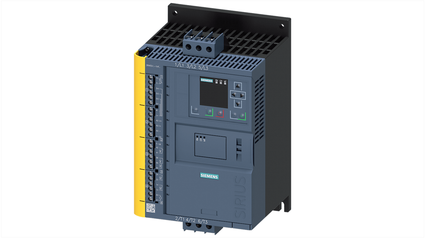 Avviatore soft-start Siemens, 3 fasi, 3 kW, 480 V CA, IP20