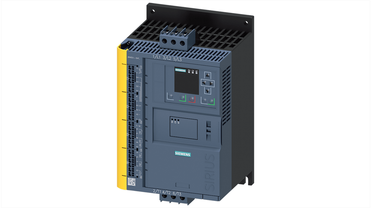 Avviatore soft-start Siemens, 3 fasi, 11 kW, 480 V CA, IP20