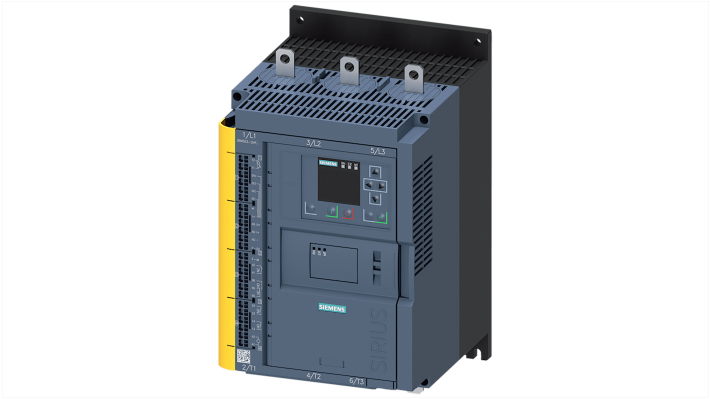 Démarreur progressif progressif, triphasé Siemens SIRIUS, 30 kW 480 V c.a. 113 A