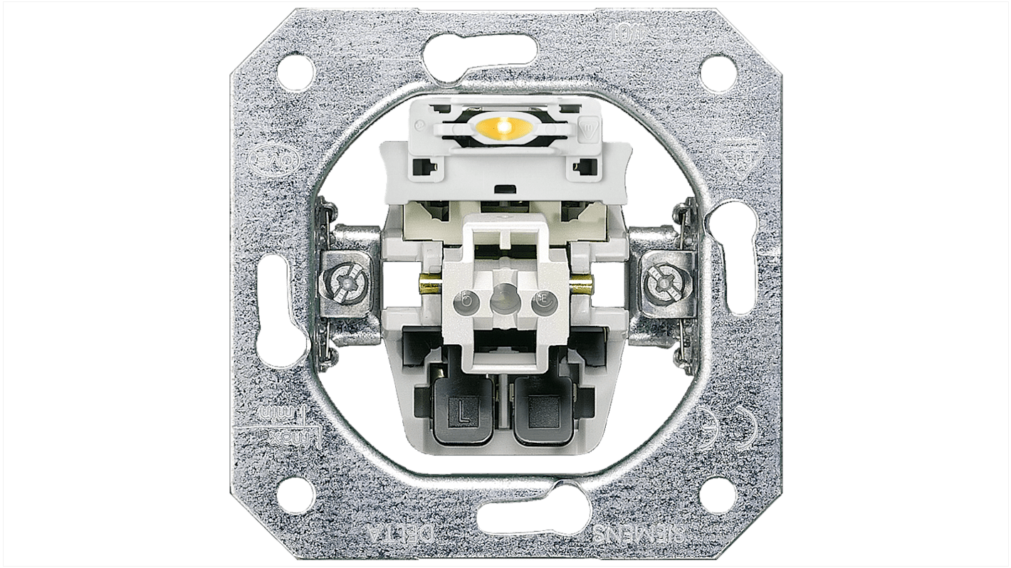 Siemens Lichtschalter, Schraube-Montage IP 20 10A, 250V