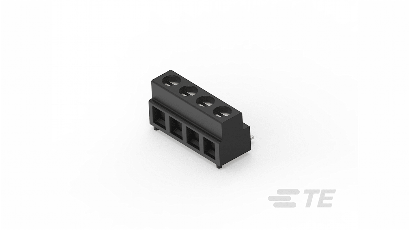 TE Connectivity 基板用端子台, 5mmピッチ , 1列, 4極