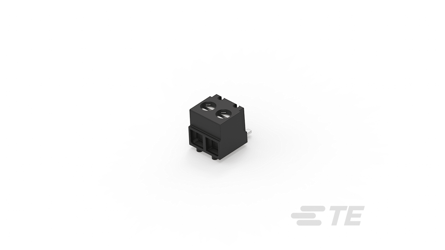 TE Connectivity 基板用端子台, 3.81mmピッチ , 1列, 2極