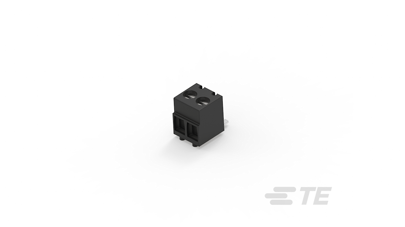 TE Connectivity Printklemme / Buchse/Stecker, Für Platinenmontage, 2-polig / 1-reihig, Raster 3.5mm