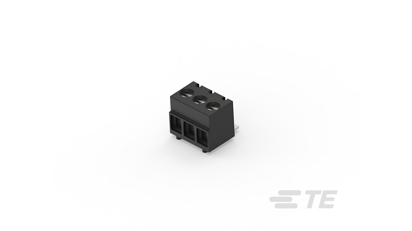 TE Connectivity PCB Terminal Block, 3-Contact, 3.5mm Pitch, Board Mount, 1-Row