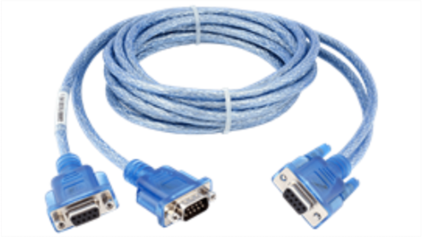 Ixxat Serielles Kabel / 9-polig, D-Sub Buchse / 9-poliger D-Sub x 2 Buchse, Stecker, 2m, Blau