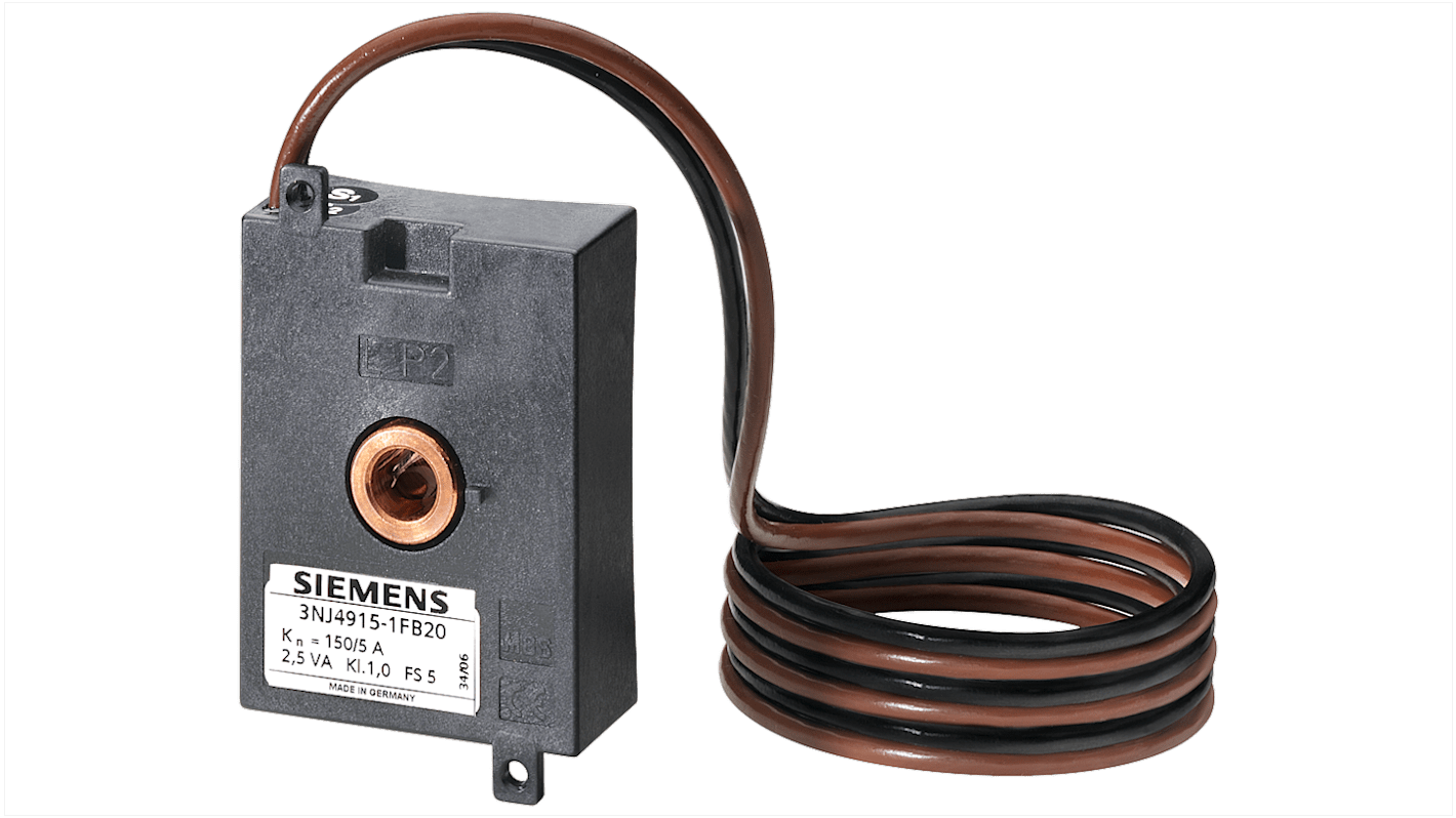 Transformador de corriente Siemens SENTRON, entrada 150A, ratio: 150:5