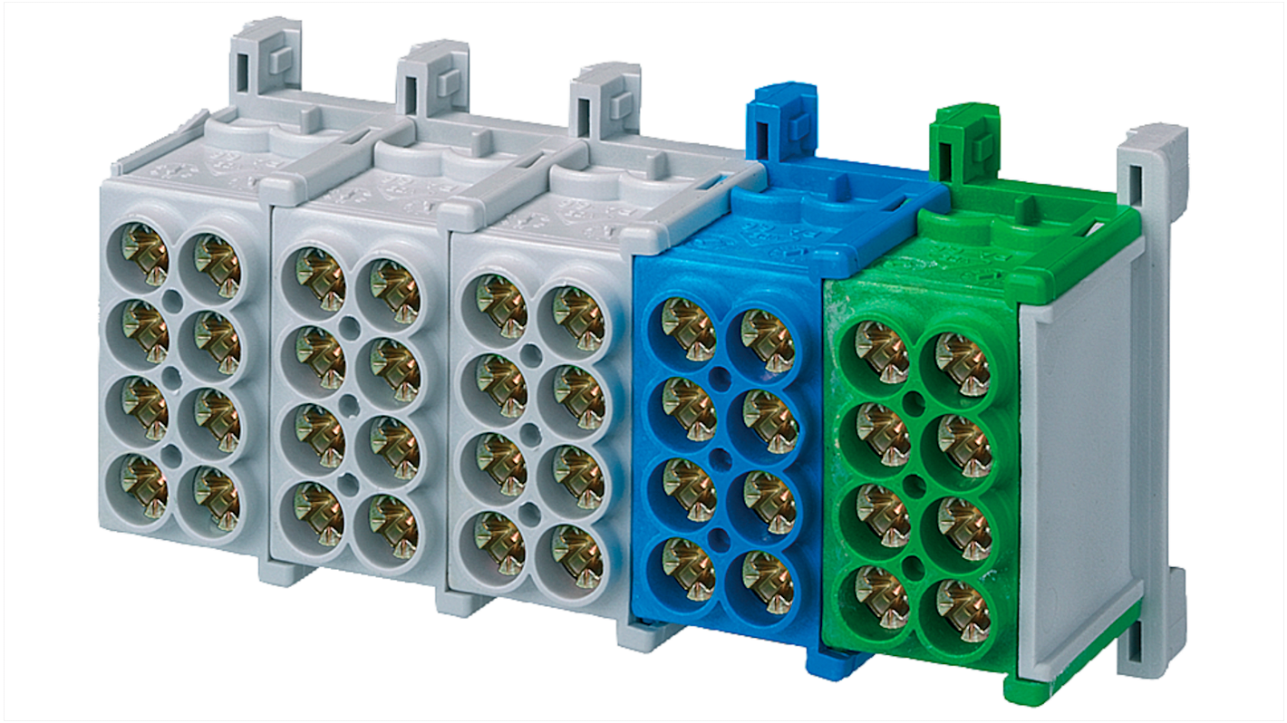 8GS40041 Siemens Distribution Block, Blue, Grey, Yellow RS