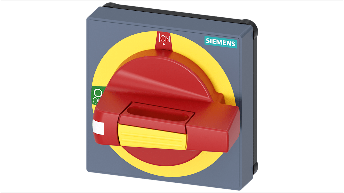 Siemens ロータリハンドル 3KD サイズ 1 及び 2 、 3KF サイズ 1用 赤/黄 45mm SENTRON