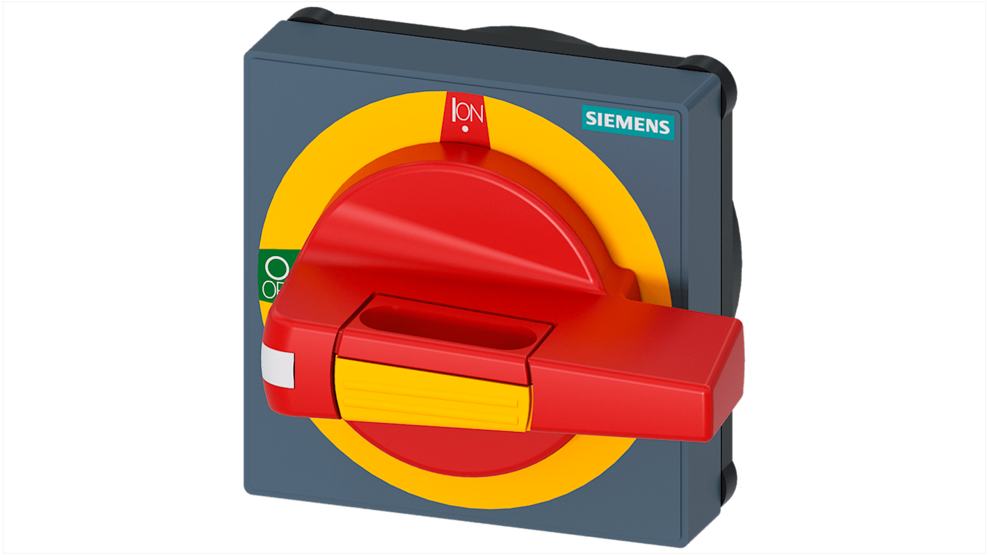 Manopola rotante Siemens 8UD1771-2CD05, Rosso/Giallo, 45mm, IP65, per 3KD misura 1 e 2, 3KF misura 1