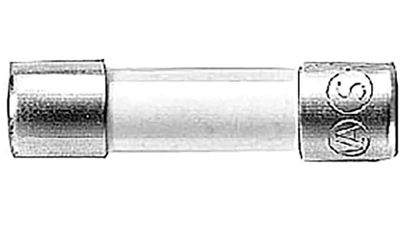 Fusible de cartucho de cristal Siemens, 6.3A, 5 x 20mm, acción retardada