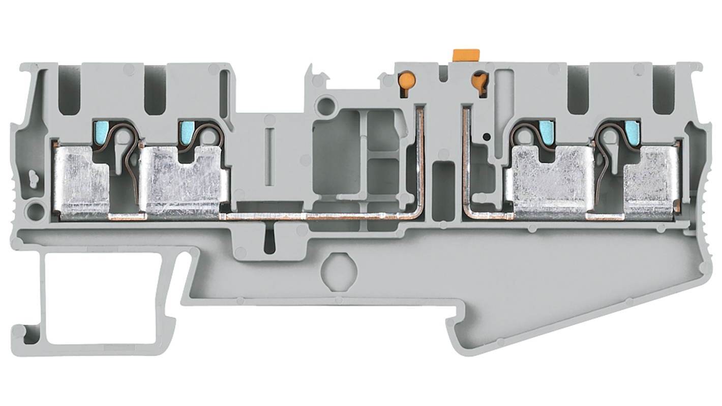 Siemens ALPHA Series Grey DIN Rail Terminal Block, 6mm², Single-Level