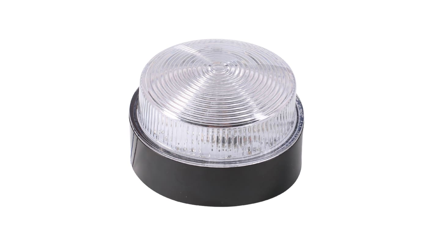 RS PRO Amber Steady Beacon, 10 → 100 V, Surface Mount, LED Bulb