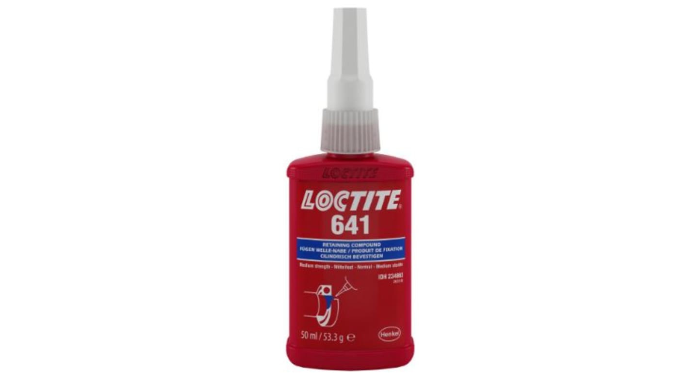 Bloccante Loctite Loctite 641, grado Medio, 50 ml, 8 → 9 °C.