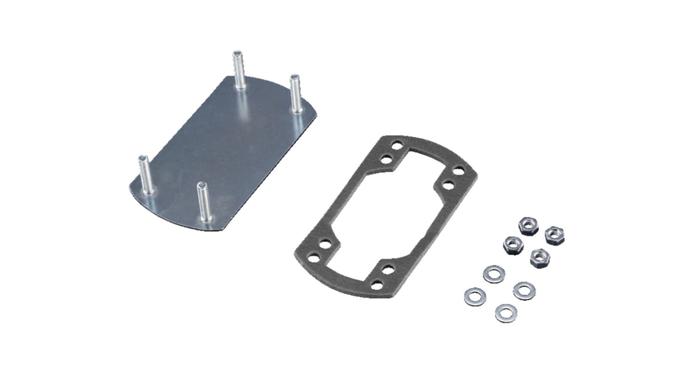 Rittal CP Series Sheet Steel Cover Plate for Use with Support Arm Connection, 120 x 65mm