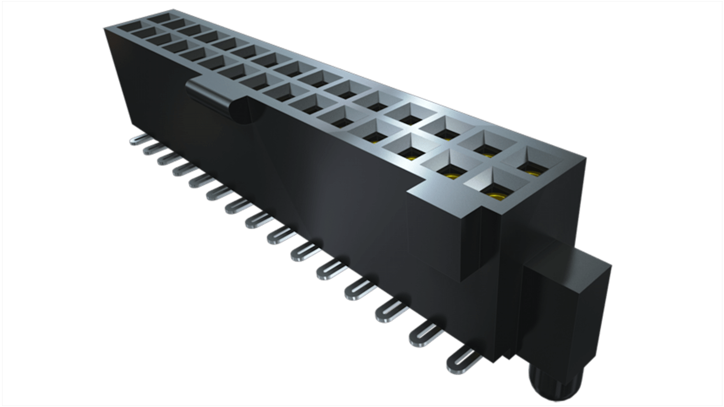 Samtec SFML Series Straight Surface Mount PCB Socket, 100-Contact, 2-Row, 1.27mm Pitch, Solder Termination