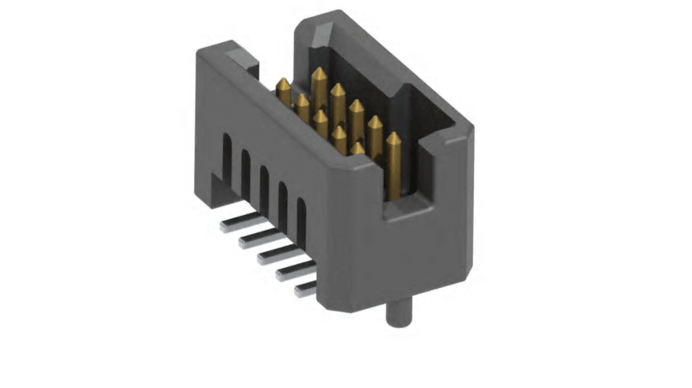 Conector macho para PCB Samtec serie TFM de 12 vías, 2 filas, paso 1.27mm