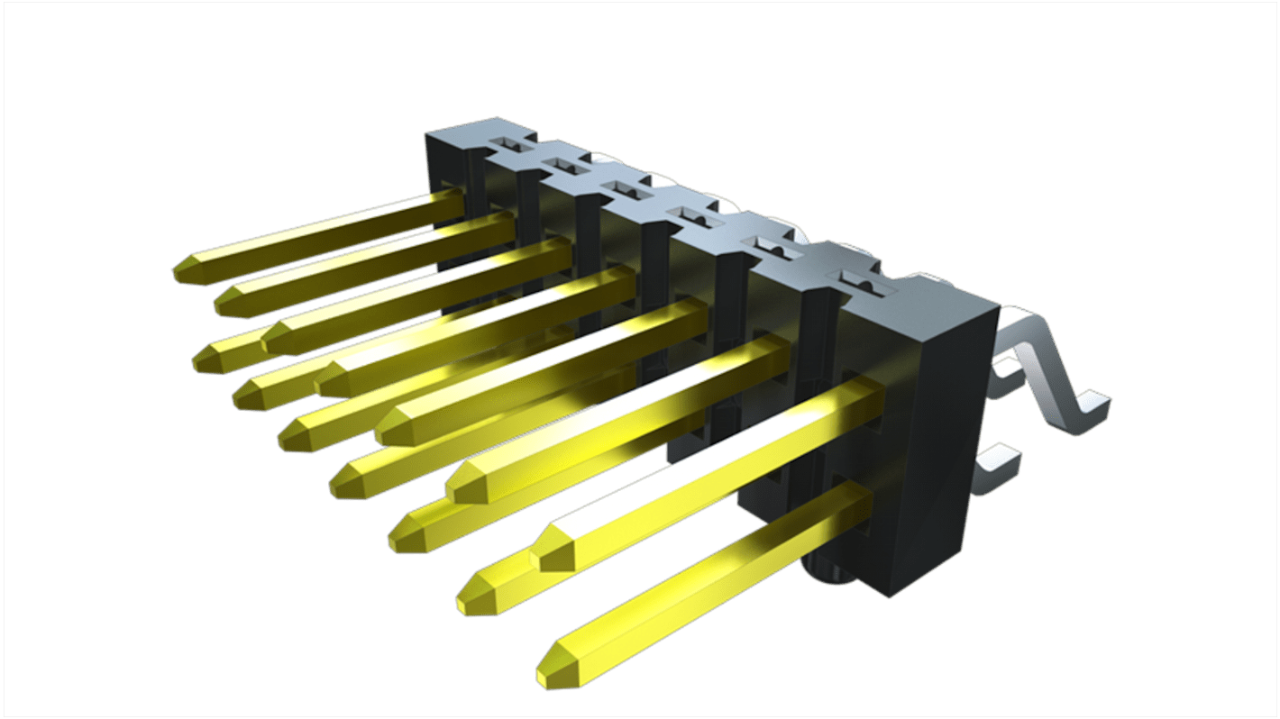 Embase à broches Samtec, TSM, 50 pôles , 2.54mm 1 rangée, Horizontal