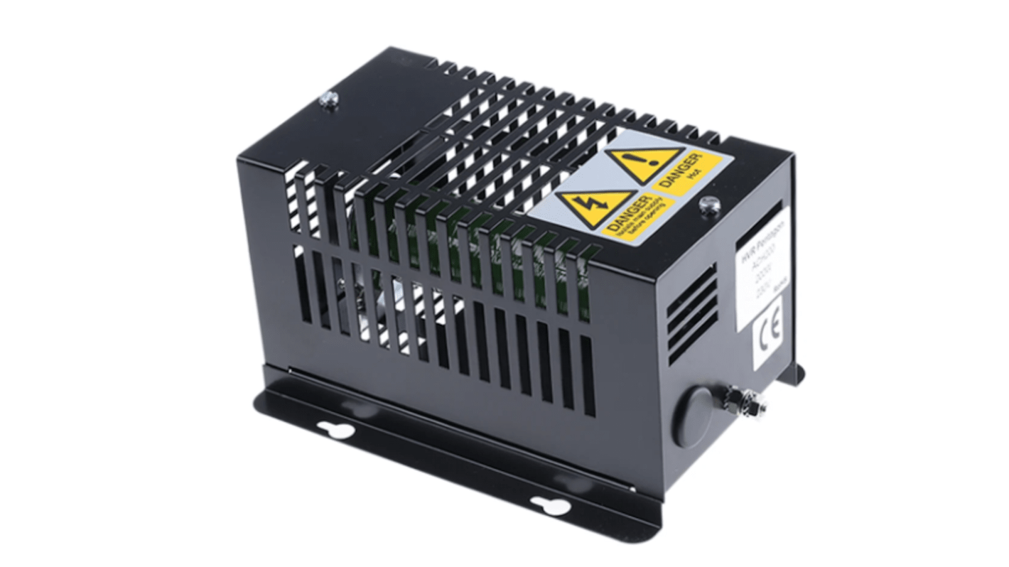 RS PRO Enclosure Heater, 230V ac, 475W Output, 475W Input, 280°C, 300mm x 182mm x 133mm