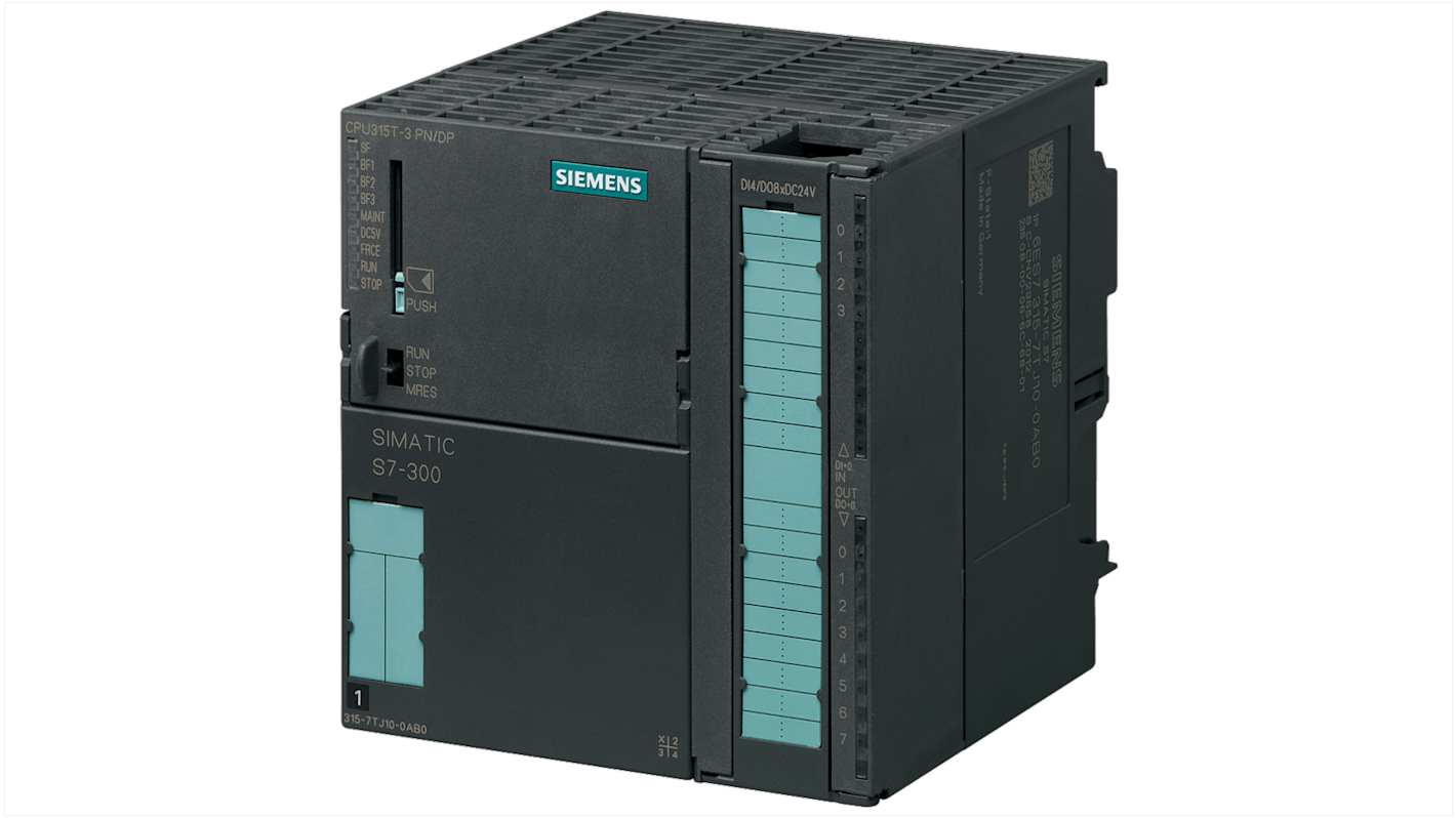 Controlador lógico Siemens SIMATIC S7-300, 4 entradas tipo Digital, 8 salidas, comunicación Ethernet