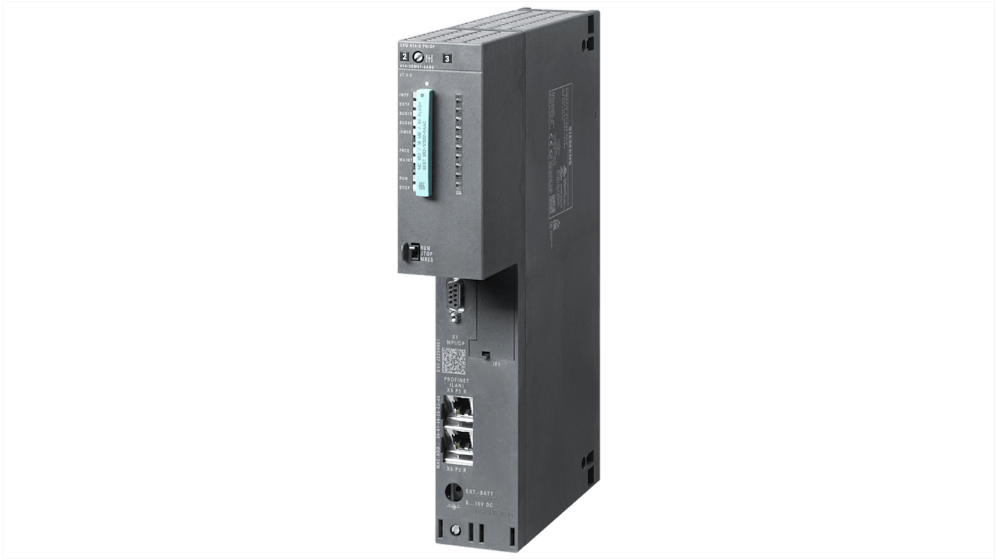 Siemens SIMATIC S7-400 Series PLC CPU for Use with SIMATIC S7-400 Series, 0-Input