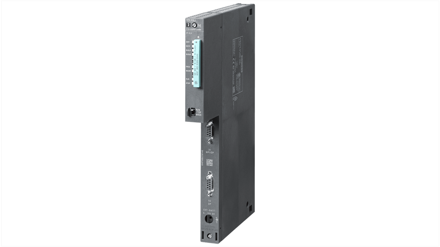 Siemens SIMATIC S7-400 Series PLC CPU for Use with SIMATIC S7-400 Series, 0-Input