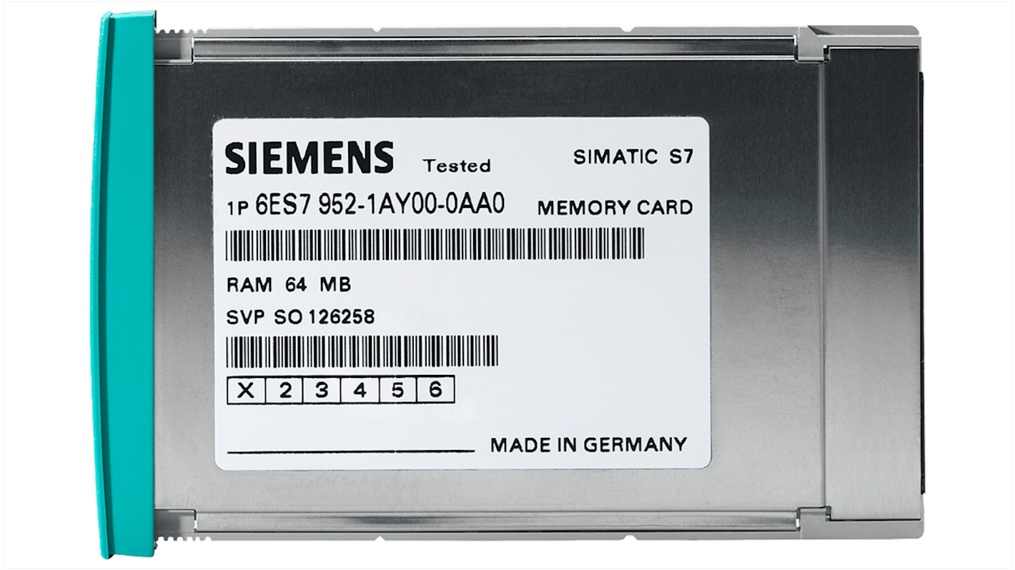 Tarjeta de memoria Siemens SIMATIC S7 Series, para usar con S7-400