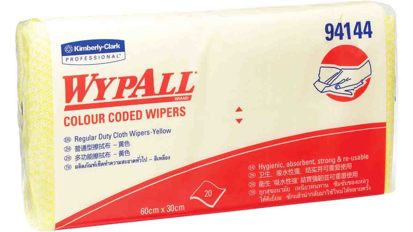 WYPALL Colour Coded Wipers (94144) Dry Colour Coded Wipes, Pack of 240