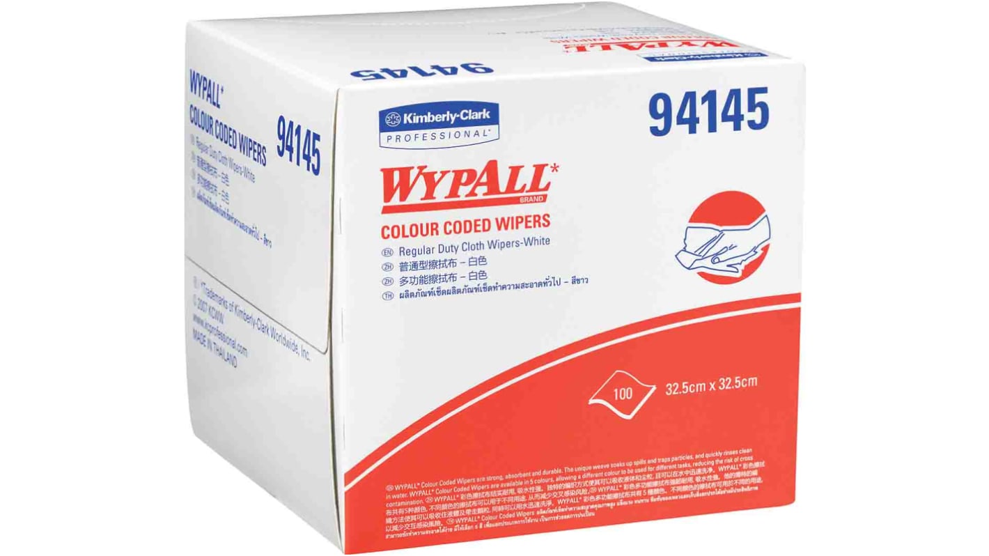 WYPALL Colour Coded Wipers (94145) Dry Colour Coded Wipes, Pack of 600