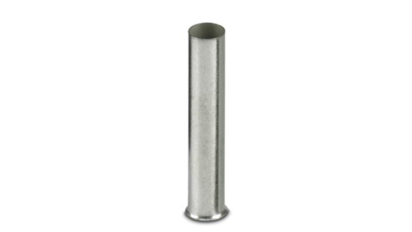 Phoenix Contact Bootlace Ferrule, 25mm Pin Length, 5.8mm Pin Diameter, Silver