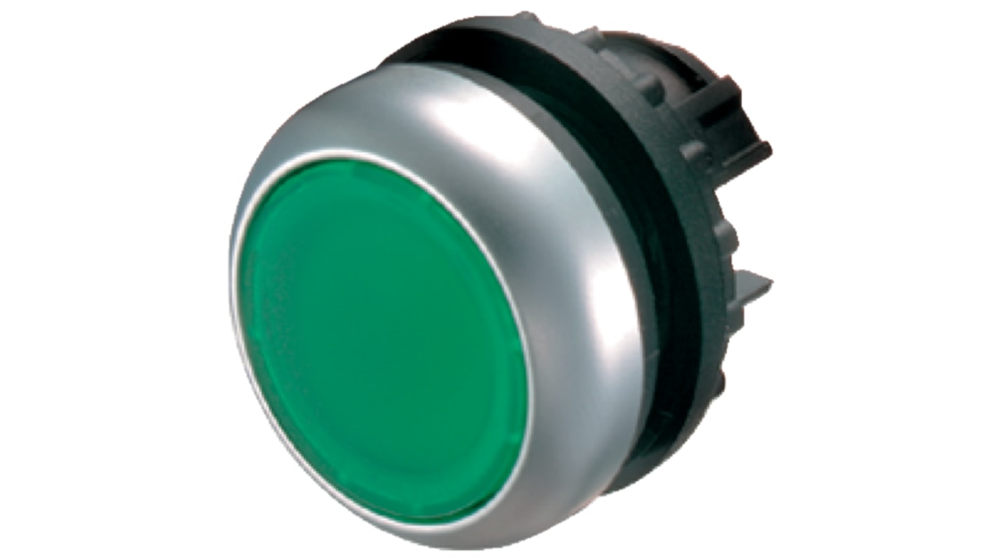 Bouton-poussoir Eaton, M22 Vert, Ø découpe 22.5mm, Momentané