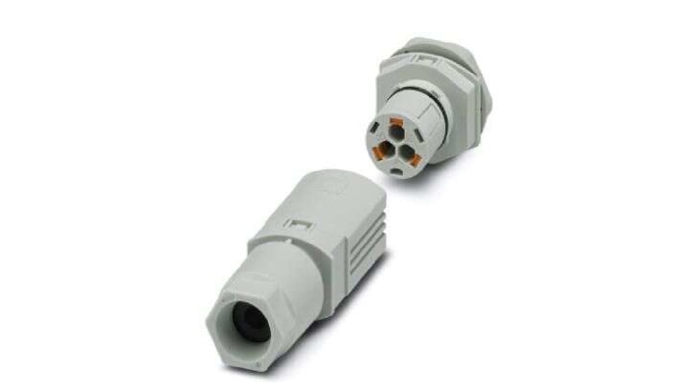 Conector circular Phoenix Contact macho serie IPD de 3 vías, Montaje en Panel, IP66, IP68, IP69K