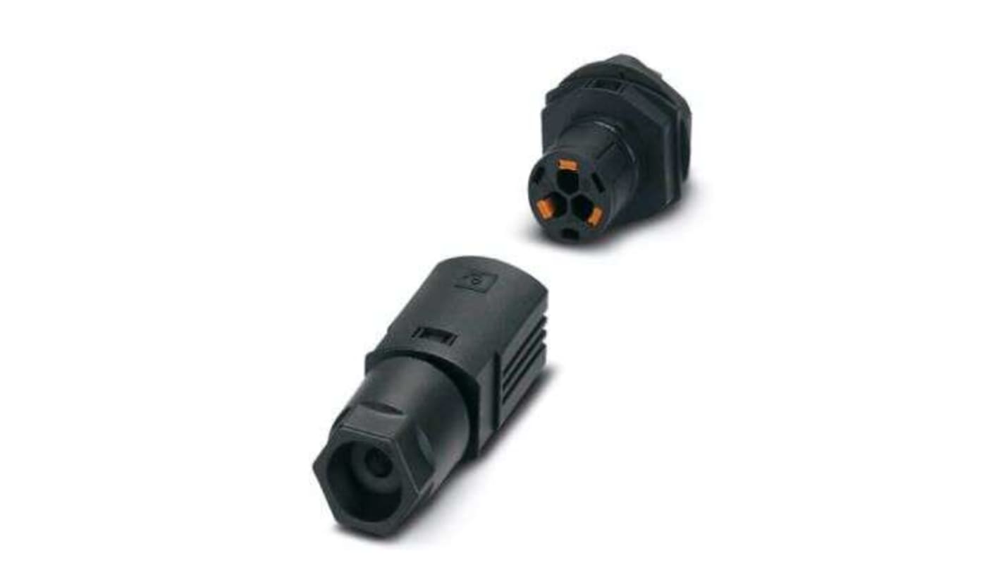 Phoenix Contact IPD M25 Rundsteckverbinder Stecker 3-polig, Tafelmontage, Steckanschluss IP66, IP68, IP69K