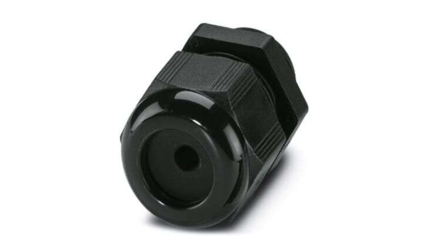 Phoenix Contact 1076 Series Black Polyamide Cable Gland, M25 Thread, 3mm Min, 7mm Max, IP66