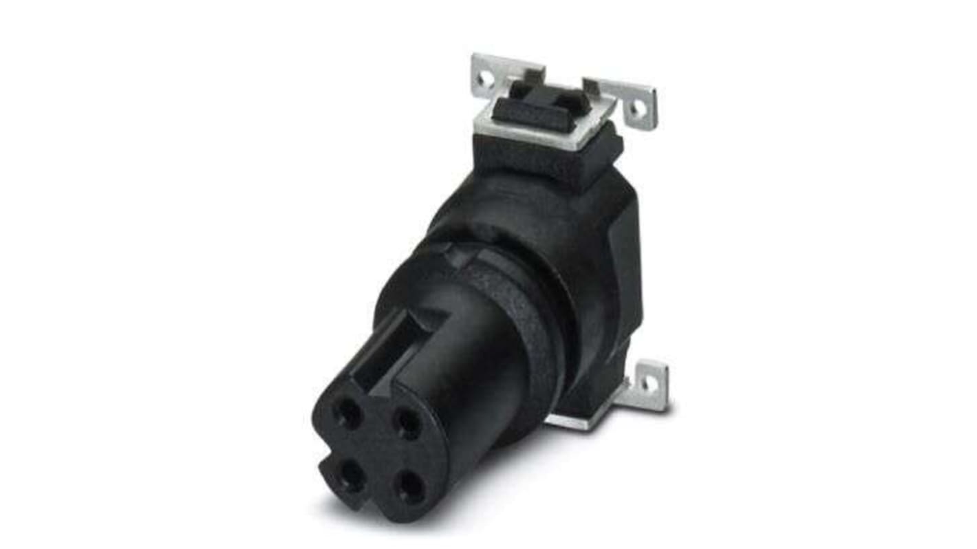 Phoenix Contact, 1068 IP67 PCB Mount 4P Power Connector Socket, Rated At 4A, 50 V ac, 60 V dc